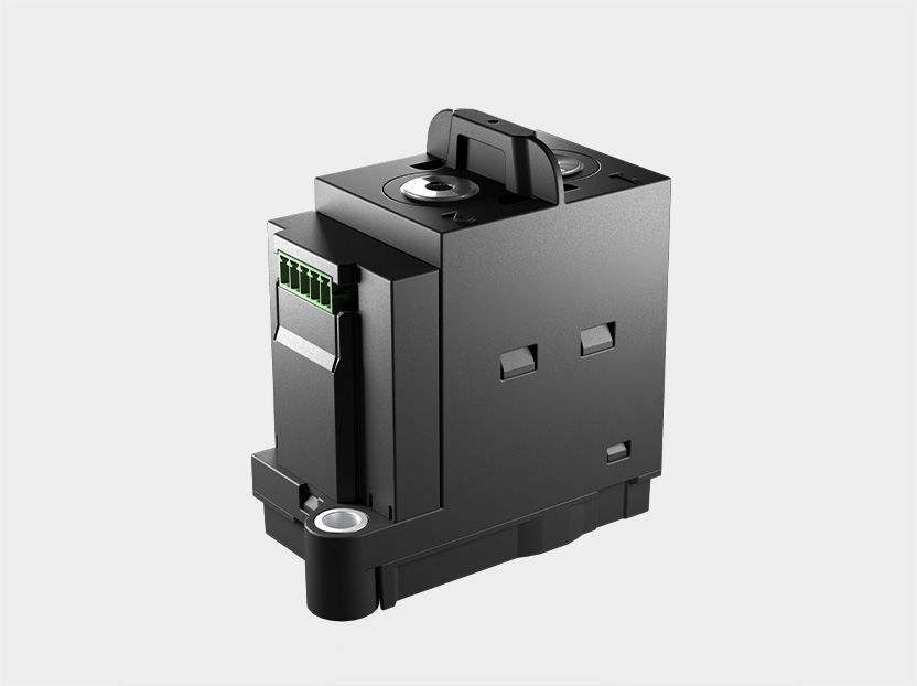 Schaltbau C303 bidirectional DC contactor with black housing, top mounting handle, and green control terminals