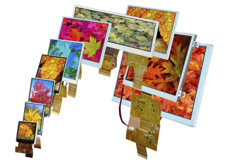 Colorful, bright TFT & IPS graphic displays for installation